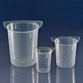 Globe Scientific Beaker, Three Corner, Clarified Polypropylene, Graduated, 400mL, 100/Pack 3633